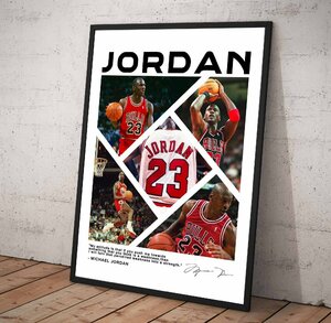 ポスター 【 NBA マイケル・ジョーダン / Michael Jordan 】poster フレームなし A4 297×210mm -c2