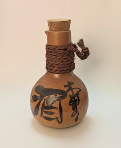 昭和レトロ 徳利 木曽の酒 陶器 コルク 民藝 工芸品 空瓶 アンティーク ヴィンテージ