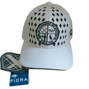 新品 フィドラ フリーサイズ FIDRA ゴルフキャップ 帽子 ホワイト ゴルフウェア メンズ サイズフリー 速乾 吸汗 タグ付き