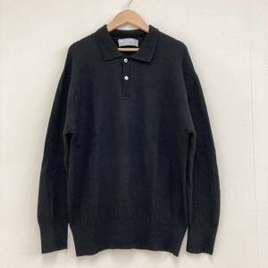 80s COMME des GARCONS HOMME ニット ポロシャツ セーター ブラック 黒 コムデギャルソンオム 田中 カットソー VINTAGE archive 3060357