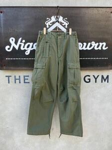 NIGEL CABOURN ナイジェルケーボン ARMY CARGO PANT 34 カーゴパンツ オリーブ LYBRO MALLORY DUNGAREE RAILMAN DENIM カメラマン JACKET