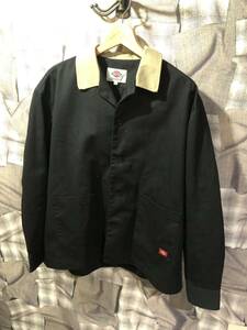 1円 ★ 即決激安 Dickies ディッキーズ TC素材バイカラー ★ 送料520円 ワークシャツ 213M20RO01 サイズM ブラック　FK