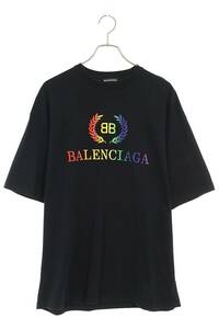 バレンシアガ BALENCIAGA 570805 TEV53 サイズ:S BBロゴ刺繍Tシャツ 中古 NO05