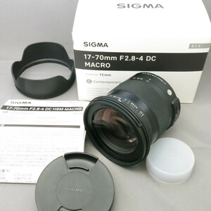 【美品】SIGMAシグマ　ニコン用17-70mmF2.8-4DC MACRO OS（Ｃ）　NIKONニコンFマウント★NO.7528