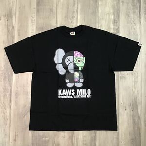 ★新品★ XL BAPE × Original Fake KAWS MILO companion Tシャツ a bathing ape オリジナルフェイク カウズ エイプ ベイプ 人体模型 w1