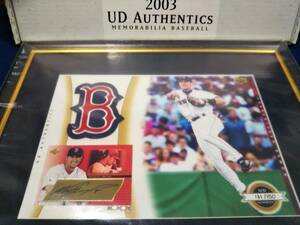 UPPERDECK 2003 UD Authentics memorabilia BASEBALL 直筆サインカード ノーマーガルシアパーラー NOMAR GARCIAPARRA 新品未使用