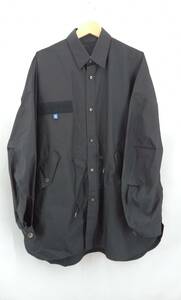 ★ FUMITO GANRYU フミト ガンリュウ M-51 shirt jacket - FU8-BL-05 サイズS ブラック 通年