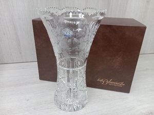 Laska Bohemia glass ボヘミア 花瓶 フラワーベース