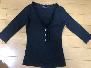 送料込 CECIL McBEE セシルマクビー カットソー 黒 38