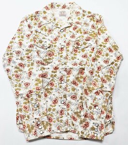 THE FLATHEAD (フラットヘッド) WESTERN SHIRT / 花柄 ウエスタンシャツ OFF size 34