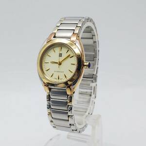 送料無料【電池交換済】★ジバンシィ★GIVENCHY★モントレス★MONTRES★コンビカラー★スイス製★レディース/腕時計/アナログ/クォーツ