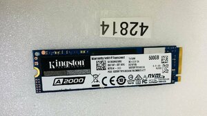 NVMe PCIe SSD500GB KINGSTON A 2000 NVMe M.2 PCIe SSD500GB MGF 2280 SSD 使用時間6551時間