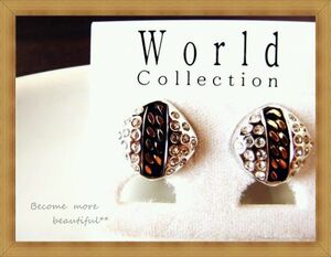 ★未使用★World Collection ビジュー＆チェーンイヤリング★170.