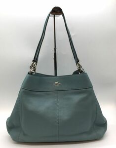 美品 COACH コーチ レクシー トートバッグ ハンドバッグ F28997 ライトブルー レディース