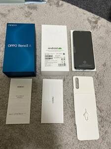 ★　OPPO Reno 3A ストレージ128GB メモリー6GB ホワイト SIMフリー 美品！★