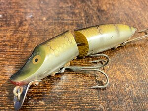 50s Heddon JOINT RIVER RUNT FLOATER 美品!! 1950年代 へドン ジョイントリバーラント フローティング 金目 L 希少ルアー オールドルアー