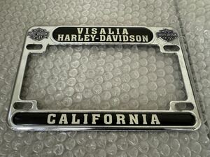 ハーレー ライセンスフレーム VISALIA HARLEY-DAVITSON CALIFORNIA ナンバー枠　管理HD3