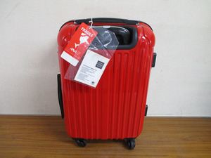 【Y16/K】未使用保管品 TRAVEL SENTRY スーツケース 赤 旅行カバン トラベルケース