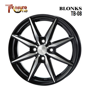 送料無料 トレジャーワン BLONKS TB-08 4B-12 +42 4H-100 (12インチ) 4H100 4B+42【1本単品 新品】