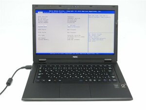 中古　NEC　HZ550/A　5世代COREI5-5200U　メモリー4GB　13型 ノートパソコン　BIOSまで表示　　詳細不明　　ジャンク扱い 　