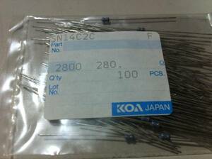 KOA SN14C2C 1/4w　280Ω F ±1％ 100本1袋(1)