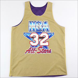 未使用 Mitchell&Ness ミッチェル&ネス NBA マジックジョンソン レイカーズ オールスター リバーシブル メッシュ タンクトップ M