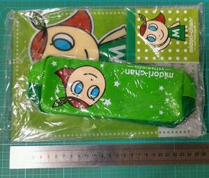 非売品 ミドリ電化 みどりちゃん ペンケース 筆箱 下敷き メモ エディオン MIDORI DENKA CO midori-chan stationary pencil case pouch