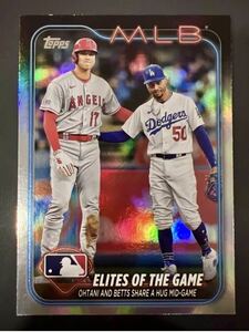 2024大谷翔平レインボーフォイル パラレルカード Topps Series 1 Elites of the Game Rainbow Foil #138