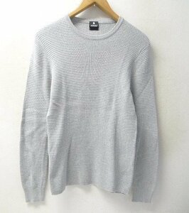 ◆BEAMS F購入 ANDREA FENZI（アンドレアフェンツィ 美品 クルーネック サーマル カットソー ニット グレー サイズ46