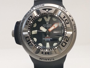 OH済 CITIZEN シチズン プロマスター プロフェッショナル ダイバー 1000M チタン 8203-T001408 自動巻き メンズ 腕時計 箱有り 店舗受取可