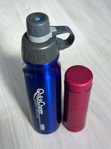 YR5)水筒 ステンレスボトル スポーツボトル タイガー　THERMOS 魔法瓶　サーモス 青　ブルー　ピンク　濃いピンク　２個セット