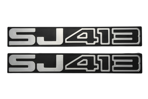 【スズキ純正】 海外仕様 SJ413 サイド フェンダー エンブレム 2個 77815-83001 ジムニー SJ30 SJ40 JA51 JA71 JA11 JA12