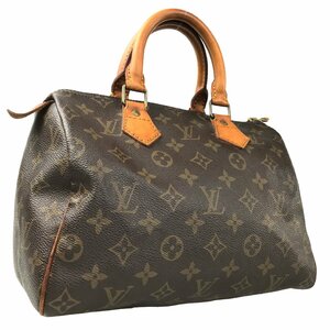 【1円～】 ルイ・ヴィトン LOUIS VUITTON ハンドバッグ ミニボストン スピーディ25 M41528 SD834 モノグラム レザー ブラウン 中古