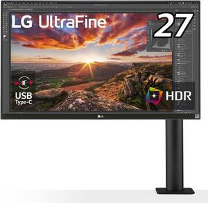 1円スタート!! 超美品!! LG エルゴノミクス スタンド 27インチ 4Kモニター 27UN880-B 