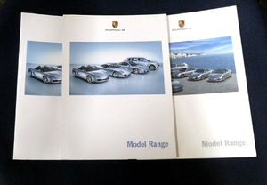 ◎ポルシェ モデルレンジ カタログ 冊子付き 2006/2008 発行 3冊セット PORSCHE Model Range