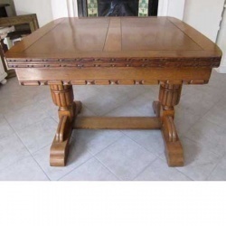１８８０年後半イギリスアンティーク調　ブラウンウッドセンターテーブル　英国オールドブリテン18８0年後半ドローリーフテーブル