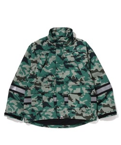 メンズ 「A BATHING APE」 ジップアップブルゾン SMALL オリーブ