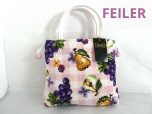 ★sale★《フェイラー》フルーツ柄が華やかな　手付き巾着　バックインバック　新品