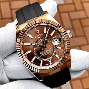 【国内正規/新品未使用/付属完備】ROLEX ロレックス スカイドゥエラー チョコレート 326235 エバーローズゴールド チョコ 2021年 新ギャラ