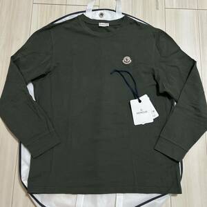 【最新作】MONCLER モンクレール　長袖Tシャツ　ロンT カーキ系　XL