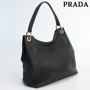 中古 プラダ ショルダー レディース ブランド PRADA ワンショルダーバッグ レザー 1BC051 ブラック バッグ