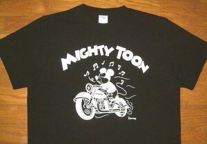 新品 デストロイ DESTROY コットン生地 半袖 Tシャツ (Mサイズ/黒) ミッキーマウス ディズニー バイク 単車 ハーレー セディショナリーズ