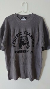 ヒステリックグラマー　HYSTERIC GLAMOUR　Tシャツ　ニットTシャツ　サイズＬ　送料無料