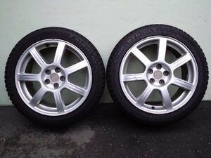 SUBARU ENKEI SAA RFRB JDM RACING WHEELS WRX STi IMPREZAインプレッサ純正アルミオプション 7.5J +53 5H100 225/45R17バリ山スタッドレス