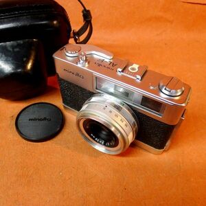 d★141 minolta AL-E ミノルタ レンジファインダー ROKKOR 1:2.7 38mm ケース付き/60