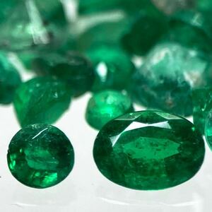 「天然エメラルドおまとめ」m◎ 約30ct ルース 裸石 宝石 ジュエリー jewelry emerald beryl ベリル 緑玉 
