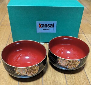 Kansai urushi お椀 漆器 和食器 食器 椀 茶碗 汁椀 セット