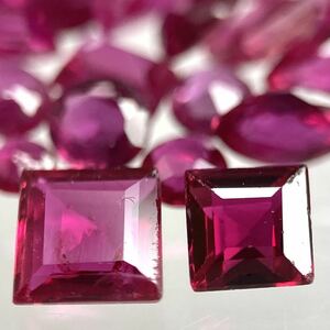 「ルビールースおまとめ」a重量約25ct 5g 裸石 宝石 Ruby ruby コランダム 紅玉 jewelry ジュエリー 