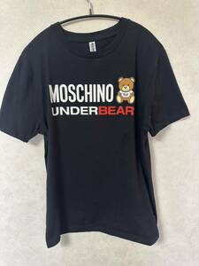  MOSCHINO モスキーノ バットテディベア クルーネックTシャツ S メンズ カジュアルに オーバーサイズ トップス 