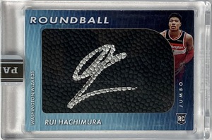 【1/1枚限定】八村塁直書きルーキーサイン 2019-20 Panini Instant Round Ball Jumbo RC Silver Ink Auto